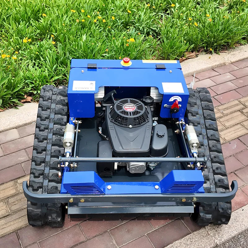 Relied 550mm Remote-Controlled Tracked Lawn Mower – All-Terrain Gas Powered