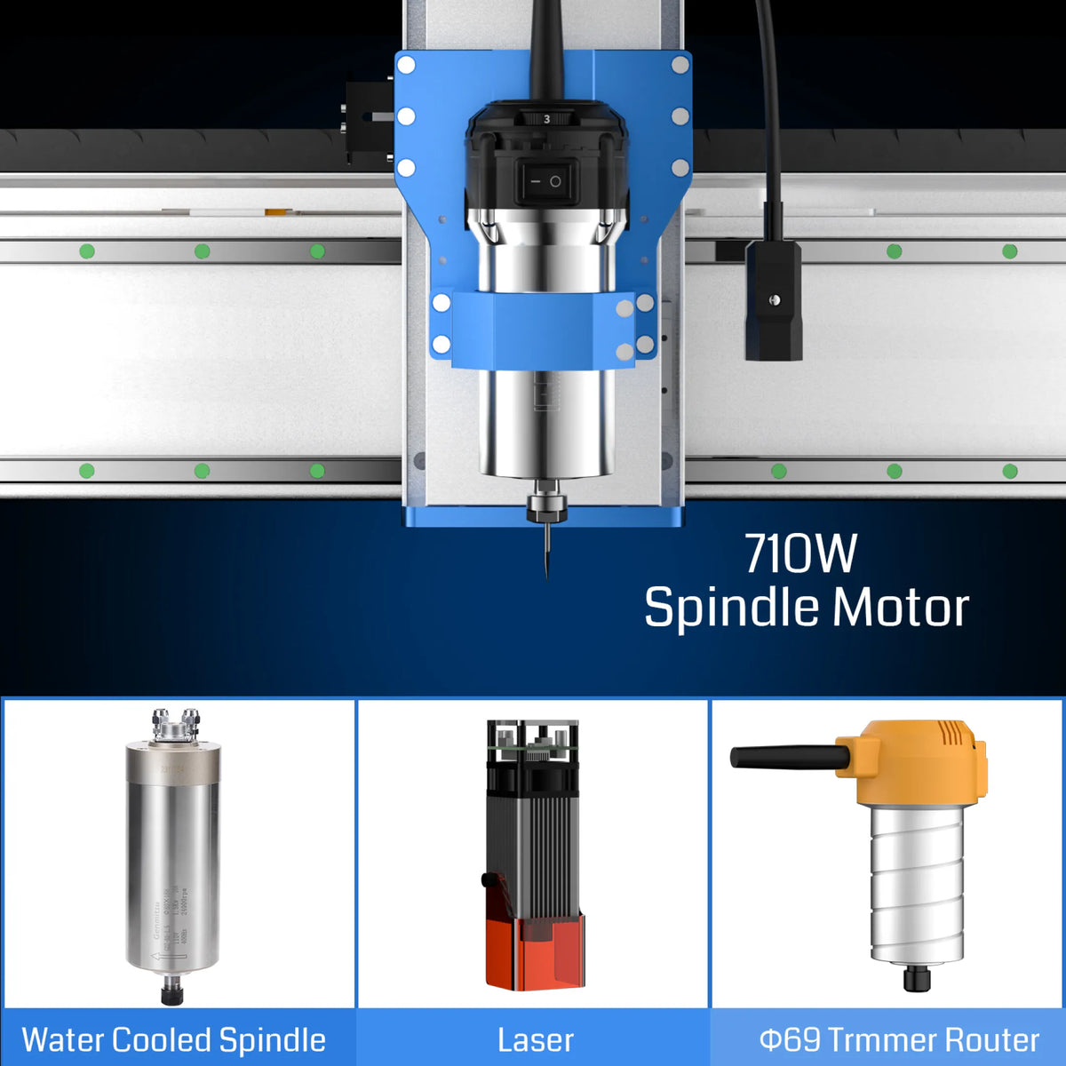 Genmitsu PROVerXL 2x2 CNC Router – 710W Spindle & Precision Cutting and Engraving
