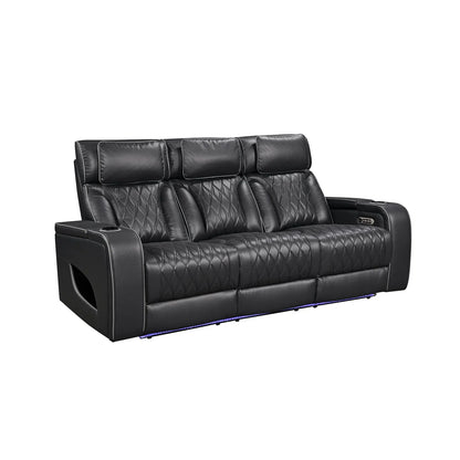 Onyx Black Luxury Power Reclining Seating