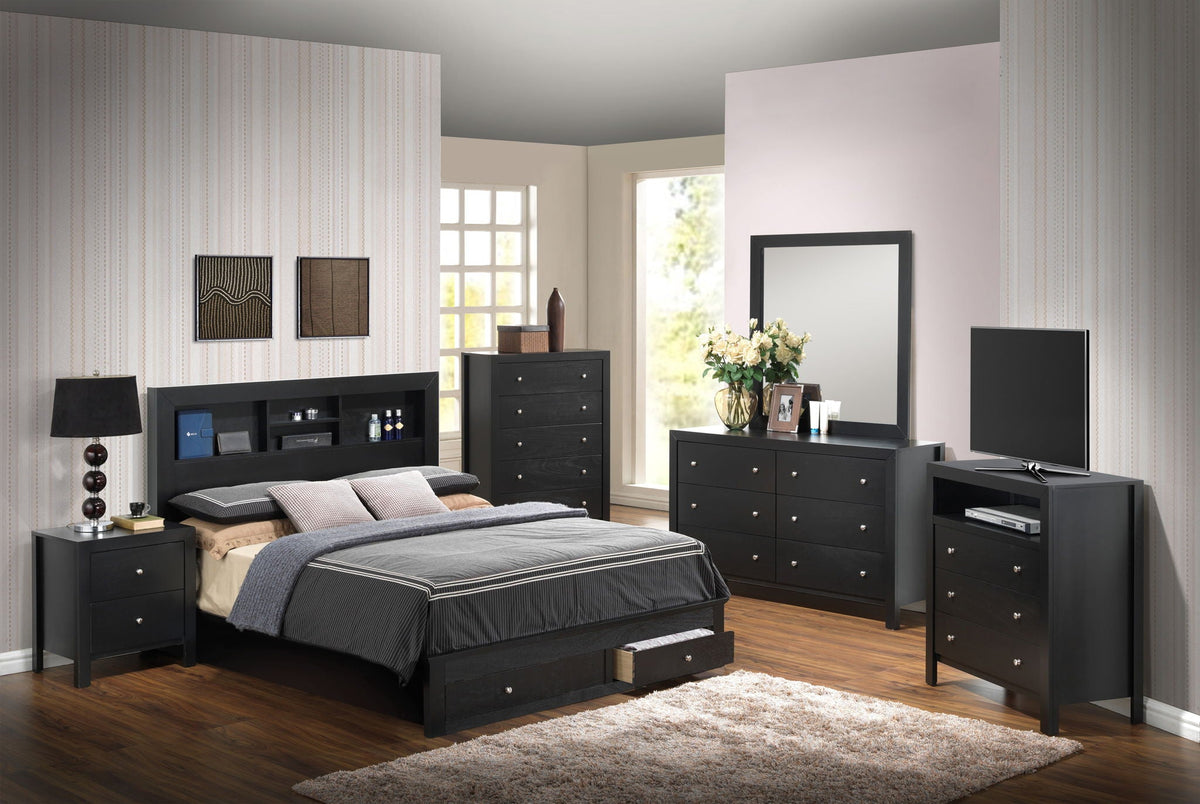 Classic Wood Storage Bed – Multiple Sizes & Finishes