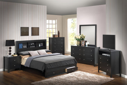 Classic Wood Storage Bed – Multiple Sizes & Finishes