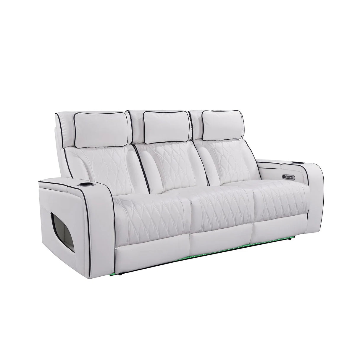 Pearl White Luxury Power Reclining Seating