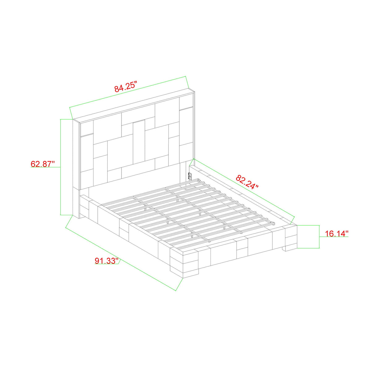 Yaris Luxury Smart Bed – Wireless Charging, Speakers & LED Lighting