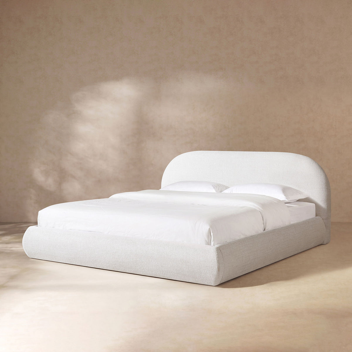 Archie Puffy Luxury Upholstered Platform Bed – Queen & King