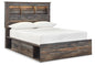 Drystan Rustic Bookcase Bed – LED Lighting & Storage Options