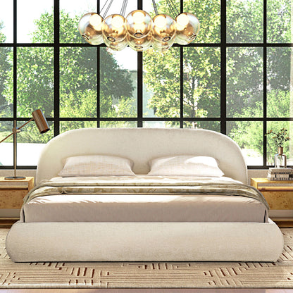 Archie Puffy Luxury Upholstered Platform Bed – Queen & King
