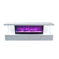 VANITII Pearl 71" LED Mirrored Electric Fireplace TV Stand