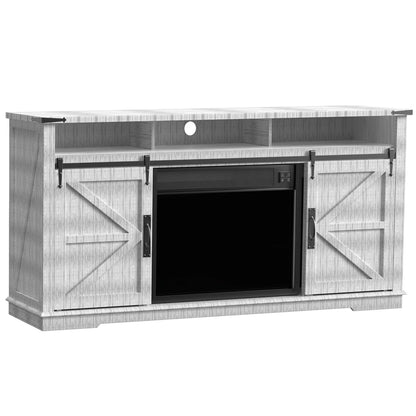 70" Gray Modern Fireplace TV Stand