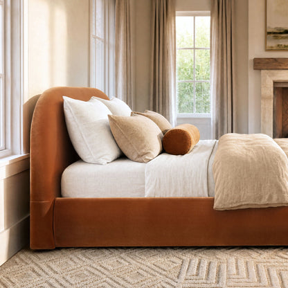 Archie Puffy Luxury Upholstered Platform Bed – Queen & King