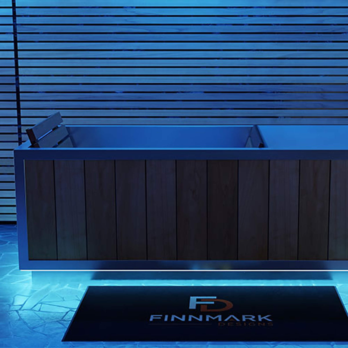 Finnmark SoulCold™ Luxury Cold & Hot Plunge Tub – 1-Person | 180-Gallon with Chiller & Cover