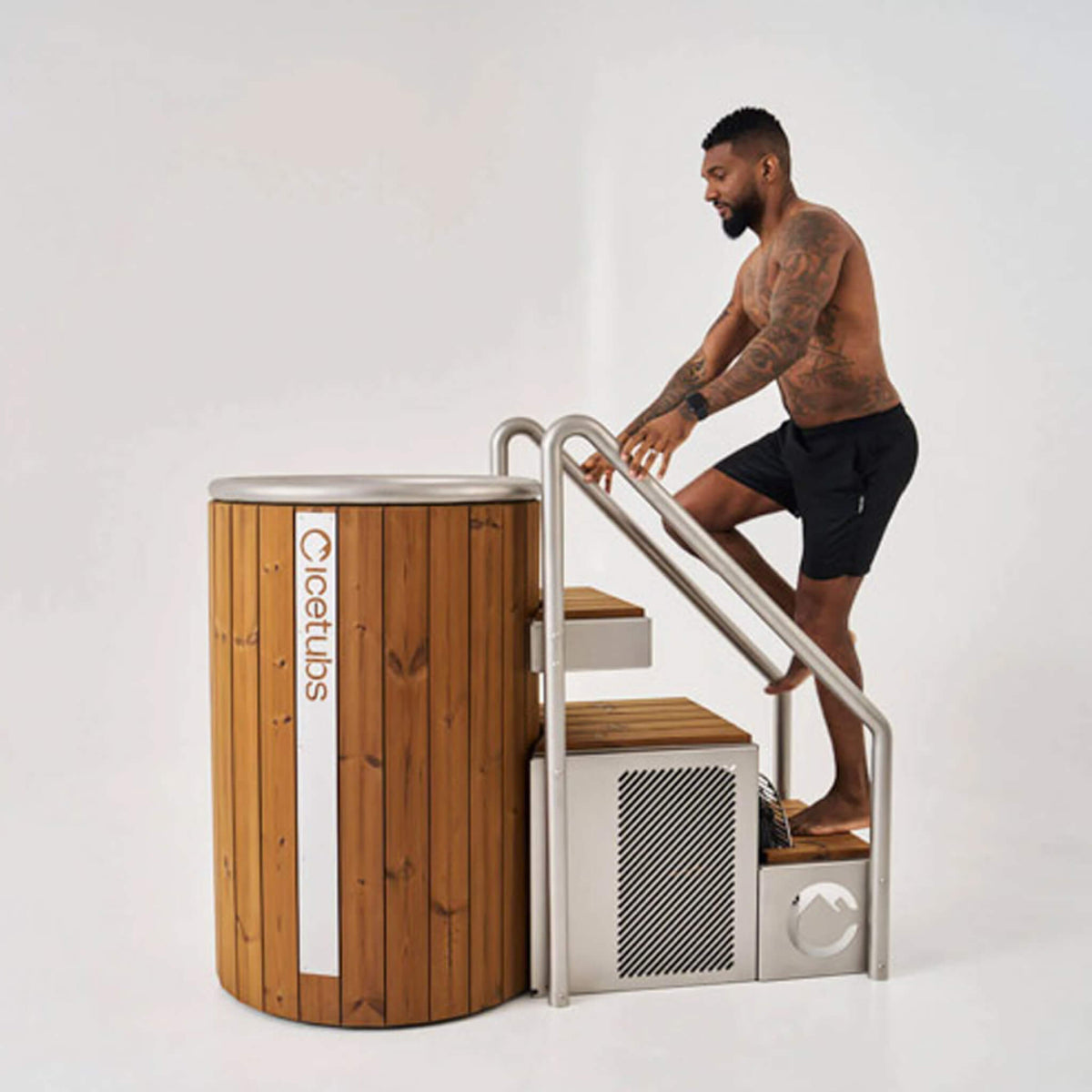 Icetubs IceBarrel Cold & Hot Plunge Tub – Thermowood Exterior with Chiller & Filtration