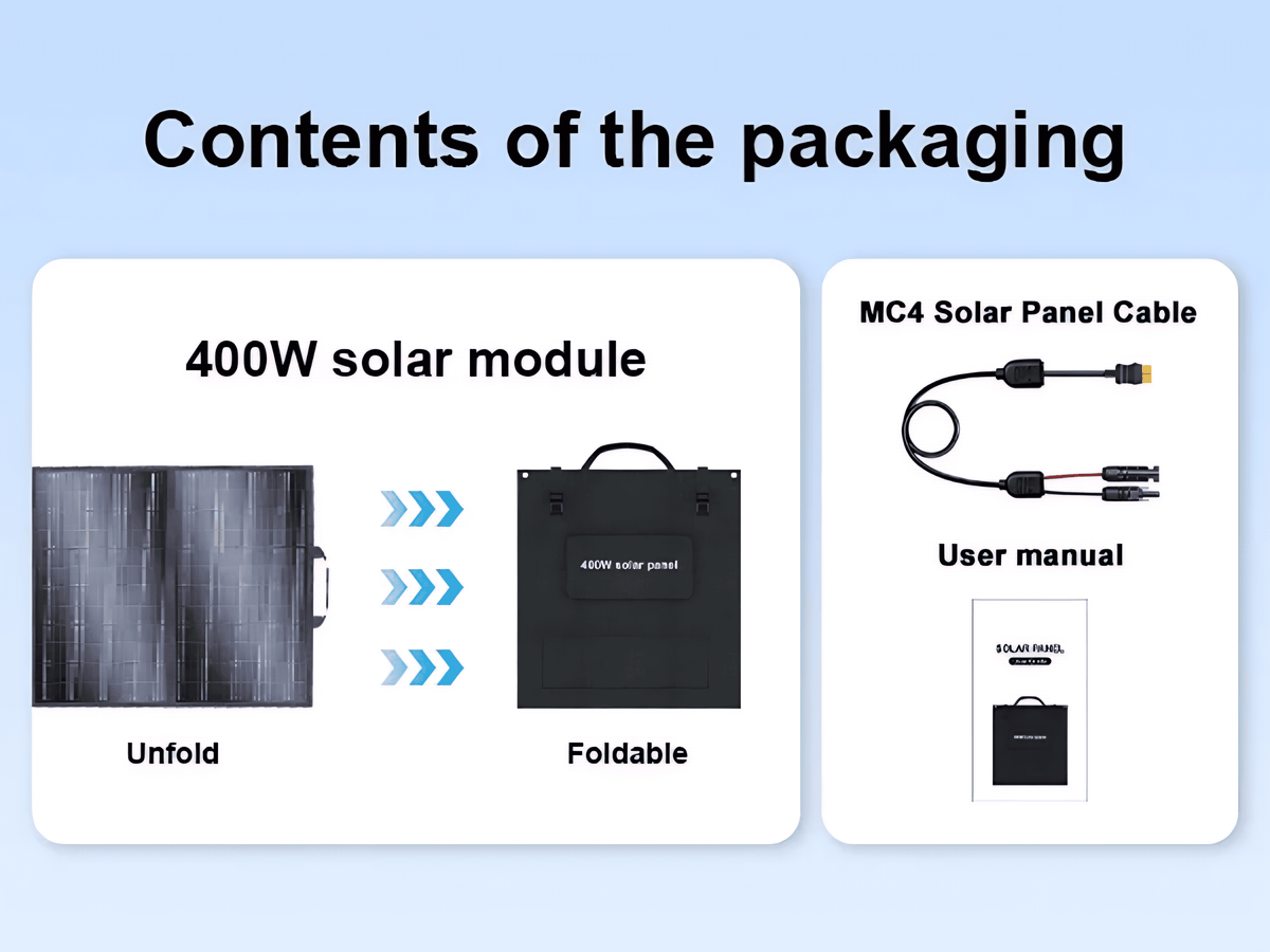 Portable Folding Solar Panel – 200W / 400W