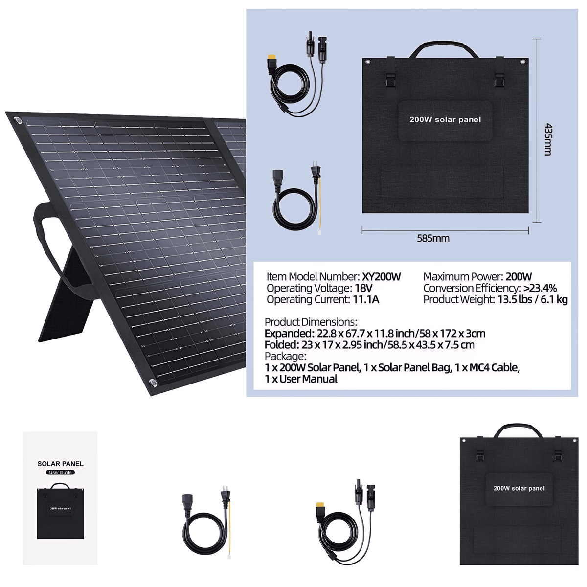 Portable Folding Solar Panel – 200W / 400W