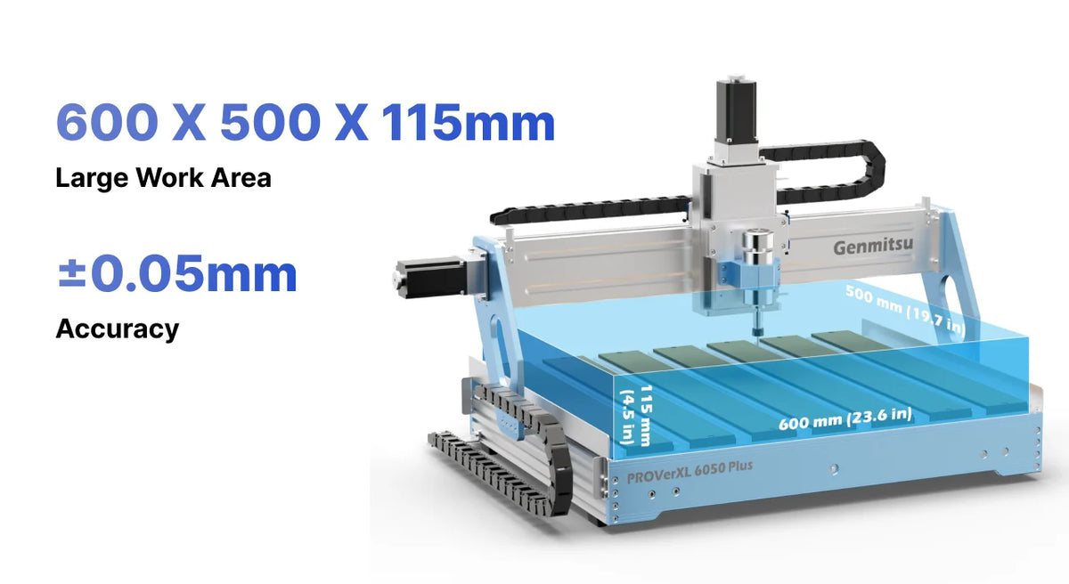 Genmitsu PROVerXL 6050 Plus CNC Router – 300W Spindle & Precision Engraving