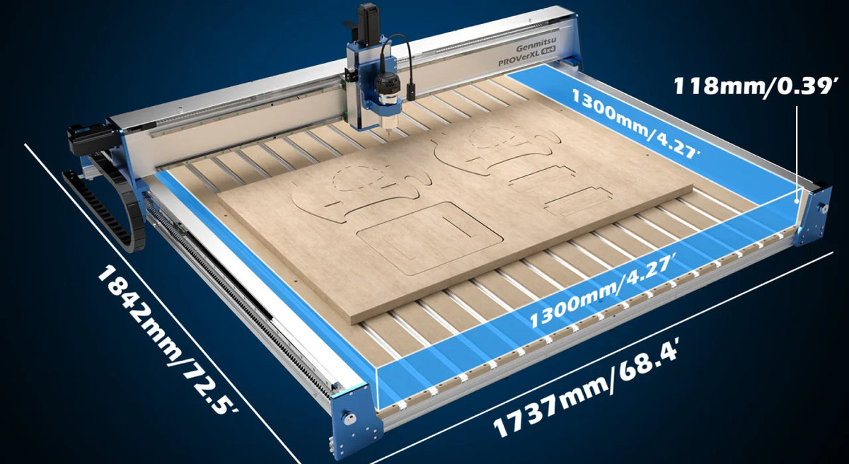 Genmitsu PROVerXL 4x4 CNC Router – Large-Format Precision Cutting & Engraving Machine