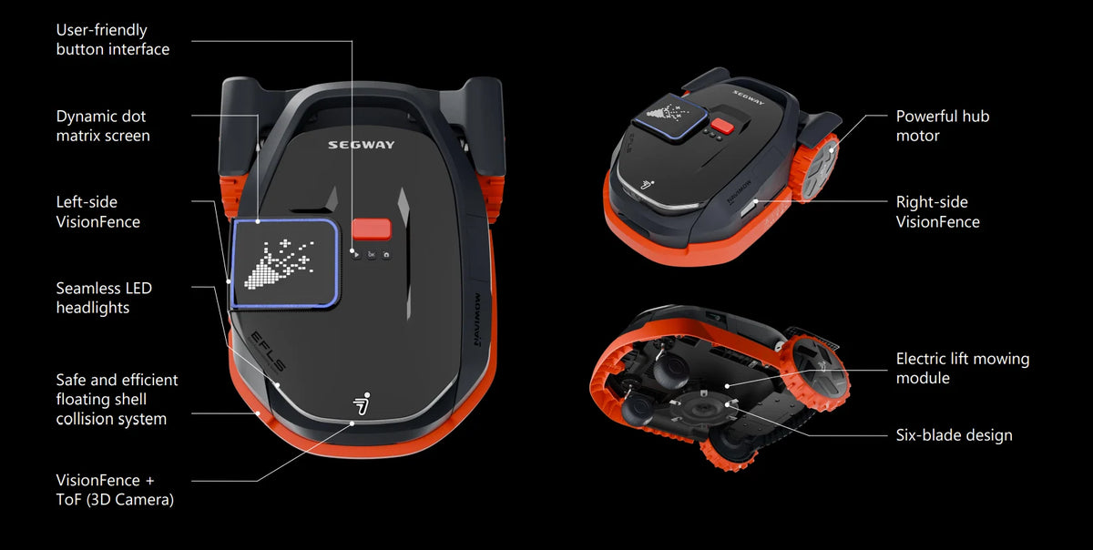 Segway Navimow X3 Robot Lawn Mower – Wire-Free GPS Navigation & App Control