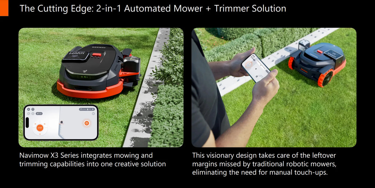 Segway Navimow X3 Robot Lawn Mower – Wire-Free GPS Navigation & App Control