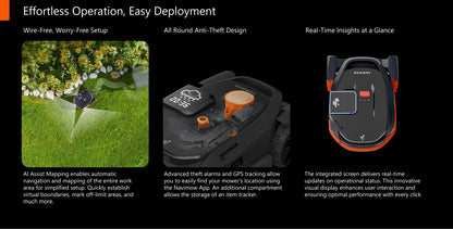 Segway Navimow X3 Robot Lawn Mower – Wire-Free GPS Navigation & App Control